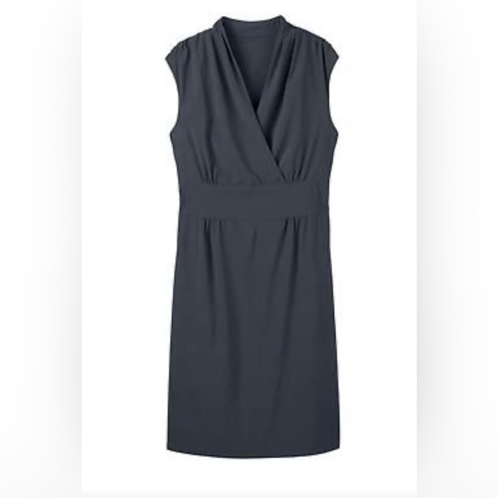 Athleta Black Sheath Mini Dress with Cowl Neck